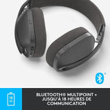 Casque - Sans fil - Logitech - Zone Vibe 100 - Bluetooth - Anti-parasite - Graphite