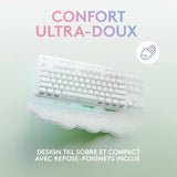 Clavier Gamer - Filaire - Logitech G - G715 - MÈcanique - Repose-Poignet - Switch Tactile GX Brown - White Mist