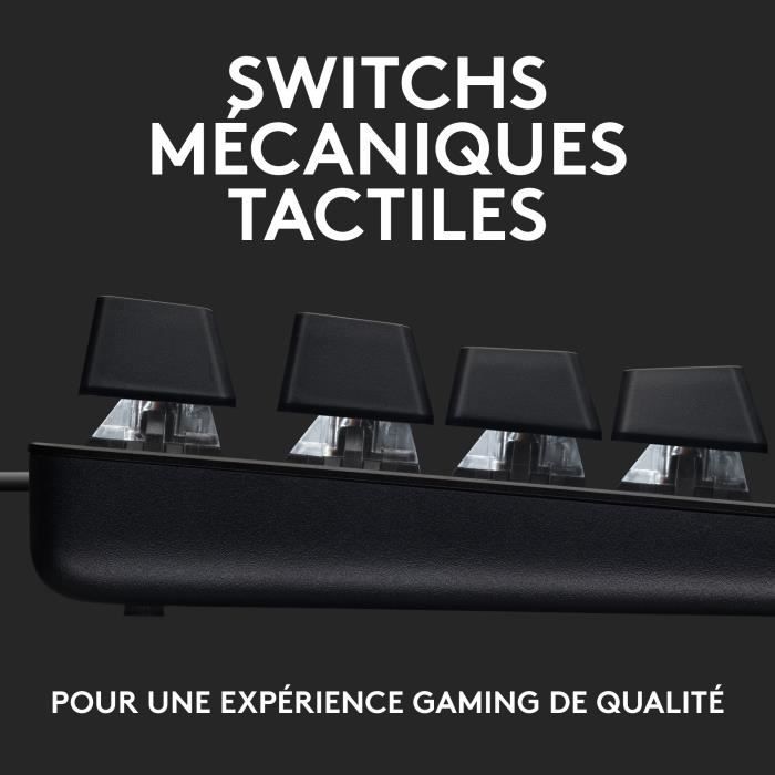Clavier gamer - Filaire - Logitech G - G413 TKL SE - AZERTY - Rétroéclairé - Noir