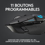 Souris gamer - Sans fil - Logitech G - G502 Hero - Noir