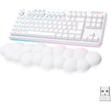 Clavier gamer - Sans fil - Logitech G - G715 - AZERTY - Mécanique - Switch Linéaire - Repose-poignets - White Mist