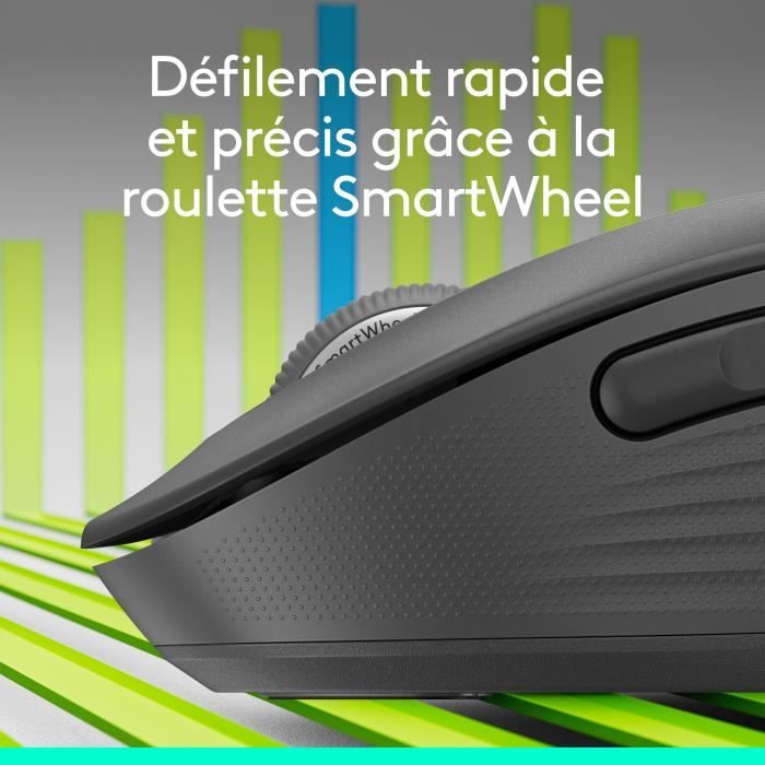 Souris - Sans fil - Logitech - M650 - Silencieuse - Graphite