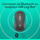 Souris - Sans fil - Logitech - Signature M650 - Graphite - Droitier