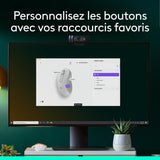 Souris - Sans fil - Logitech - M650 - Gaucher - Blanc