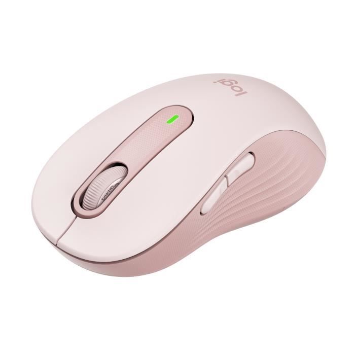 Souris - Sans fil - Logitech - Signature M650 - Grande taille, Silencieuse, Boutons programmables - Rose