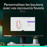 Souris - Sans fil - Logitech - M650 - Silencieuse - Rose