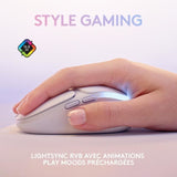 Souris Gamer - Sans fil - Logitech G - G705 - RÈtroÈclairÈ - LÈgere - Blanc