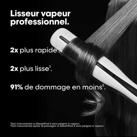 Pack Steampod 3 - L'ORÉAL PROFESSIONNEL - Lisseur Vapeur Professionnel + Soin Lissant 3-en-1