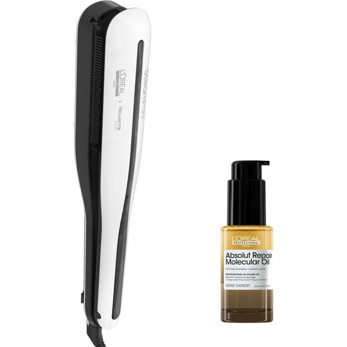 Pack Steampod 3 - L'ORÉAL PROFESSIONNEL - Lisseur Vapeur Professionnel + Huile Bi-Phase Absolut Repair Molecular