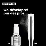 Pack Steampod 3 - L'ORÉAL PROFESSIONNEL - Lisseur Vapeur Professionnel + Huile Bi-Phase Absolut Repair Molecular