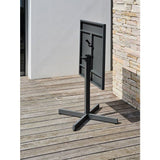Guéridon de jardin - CITY GARDEN - Louise - 70 x 70 cm - Plateau pliant en acier - Anthracite