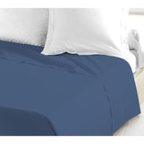 Drap plat - LOVELY HOME - 100% coton -  240 x 300 cm - Bleu