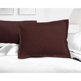 Lot de 2 taies d'oreiller - LOVELY HOME - LH71587 - 50 x 70 cm - Marron