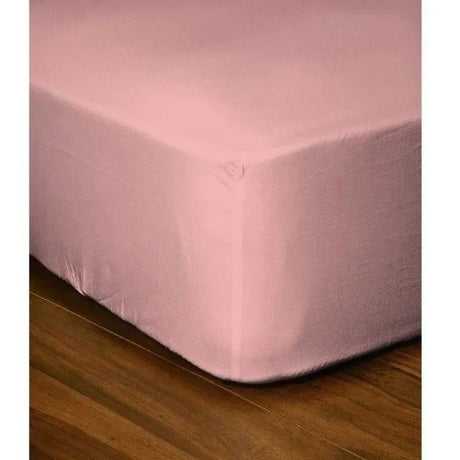 Drap-housse - LOVELY HOME - LH71623 - 180x200+35 cm - Rose