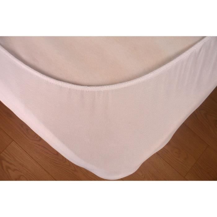 Protege-matelas - 90 x 190 cm x 25 xm - 100% Coton - 170 G/M2 - LOVELY HOME
