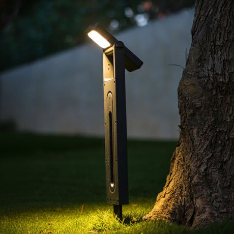 Lot 2 balises solaires - LUMISKY - BRITY - LED blanc chaud - Etanches - Eclairage allée jardin