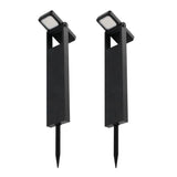 Lot 2 balises solaires - LUMISKY - BRITY - LED blanc chaud - Etanches - Eclairage allée jardin