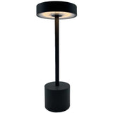 Lampe de table sans fil - LUMISKY - ROBY - Touch en aluminium - Gris foncé - LED