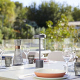 Lampe de table sans fil - LUMISKY - ROBY - Touch en aluminium - Gris foncé - LED