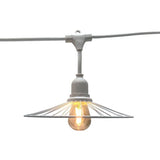 Guirlande lumineuse extérieur - LUMISKY - CHIC WHITE LIGHT - 6 m - 10 ampoules a filament - E27 - LED blanc chaud