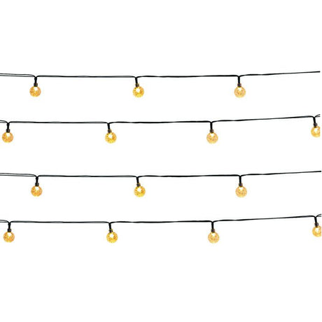 Guirlande lumineuse solaire extérieure - LUMISKY - FESTY WHITE - 20 globes LED - Blanc chaud - 5,8 m
