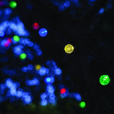Guirlande lumineuse solaire extérieure - LUMISKY - FESTY COLOR - 20 globes LED - Multicolore - 5,8 m