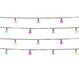 Guirlande lumineuse solaire extérieure - LUMISKY - FESTY COLOR - 20 globes LED - Multicolore - 5,8 m