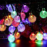 Guirlande lumineuse solaire extérieure - LUMISKY - FESTY COLOR - 20 globes LED - Multicolore - 5,8 m