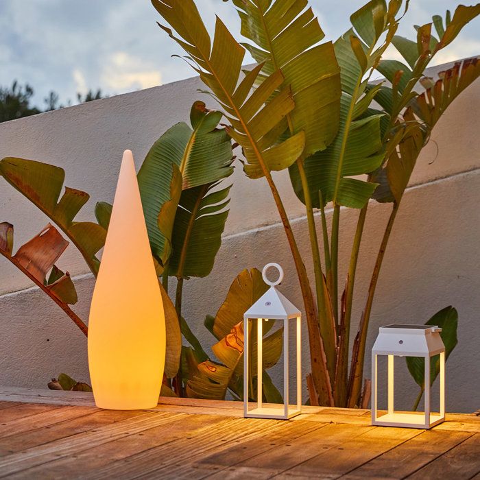 Lampadaire d'extérieur sans fil CLASSY RGB H120cm