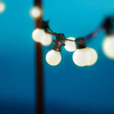 Guirlande lumineuse extérieure - LUMISKY - PARTY MILKY 10 - 10 globes LED - Blanc chaud - Connectable - 5,7 m - 8 modes éclairage