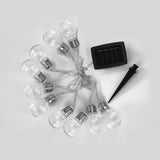 Guirlande solaire Dixy avec 10 ampoules a filament LED - LUMI JARDIN - RÈsistante a l'eau - 3,8 m