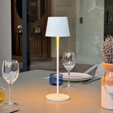 Lampe de table sans fil - LUMISKY - KELLY WHITE - Aluminium blanc - LED blanc dimmable - Rechargeable - H38 cm
