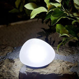 Lampe solaire décorative galet - LUMISKY - SOLENZARA - Ř16 cm - LED blanc