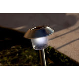 Lot de 8 balises solaires LED blanc froid - ALESIA - LUMISKY - Métal - Extérieur