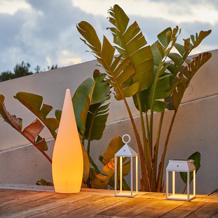Lampadaire extérieur sans fil - LUMISKY - CLASSY C80 - LED multicolore dimmable - Télécommande - H80 cm
