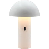 Lampe de table sans fil - LUMISKY - TOD WHITE - H28 cm - Tete orientable - LED blanc chaud