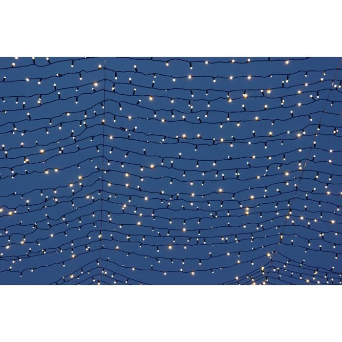 Guirlande lumineuse solaire Yogy Solar - LUMI JARDIN - 200 LED - 1700 cm - Blanc chaud