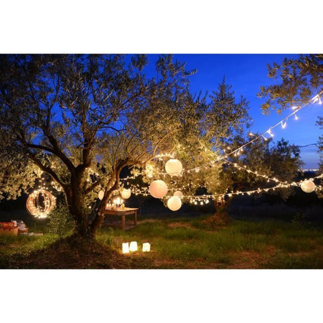 Guirlande lumineuse solaire Yogy Solar - LUMI JARDIN - 200 LED - 1700 cm - Blanc chaud