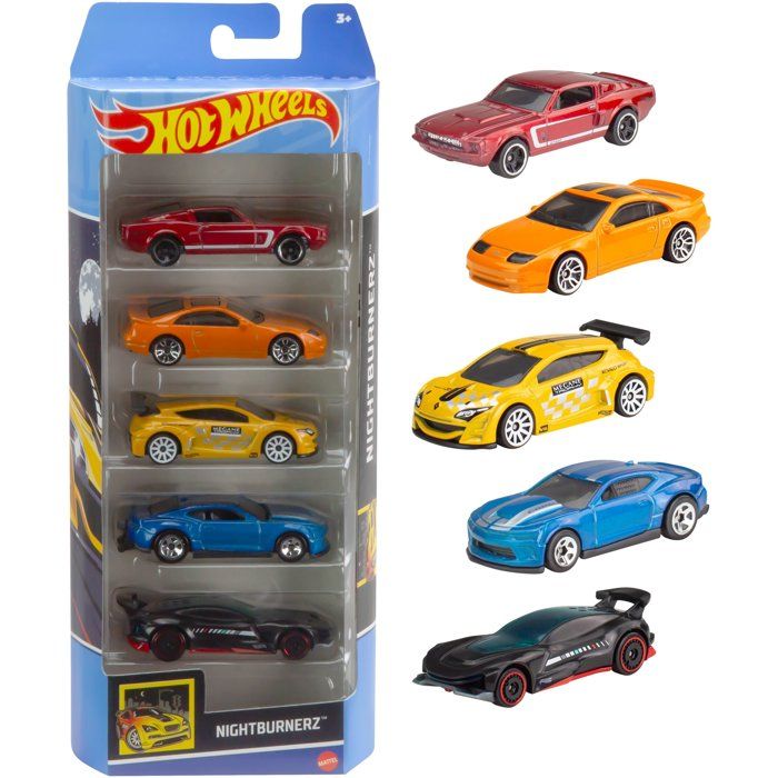 Coffret de 5 voitures Hot Wheels - Modele aléatoire - 400+ modeles - 15 thématiques 1806