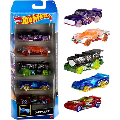 Coffret de 5 voitures Hot Wheels - Modele aléatoire - 400+ modeles - 15 thématiques 1806