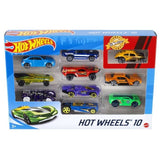 Hot Wheels - Coffret De 10 Véhicules - Coffret Petites Voitures - 3 ans et + 54886