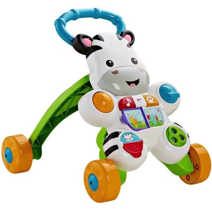 Fisher-Price - My Talking Zebra Walker - Baby Walker - 6 months and up DLD96