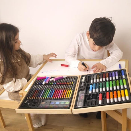 Mallette de dessin - MAIN D'ARTISTE - 150 Pieces - Loisir Créatif - Des 5 ans