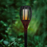 Torche solaire Maity Sun - Effet flamme - LED - H 80 cm - Blanc chaud - LUMI JARDIN