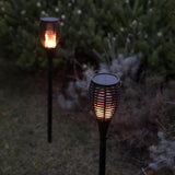 Torche solaire Maity Sun - Effet flamme - LED - H 80 cm - Blanc chaud - LUMI JARDIN