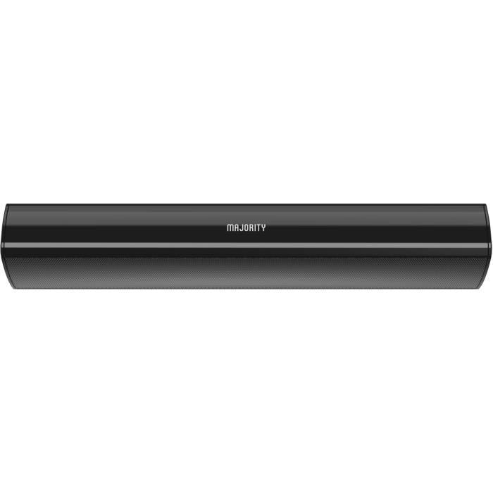 MAJORITY BOWFELL - Barre de son 2.1 compacte - Bluetooth, RCA, USB, Optique et Aux-in - 50W - Noir
