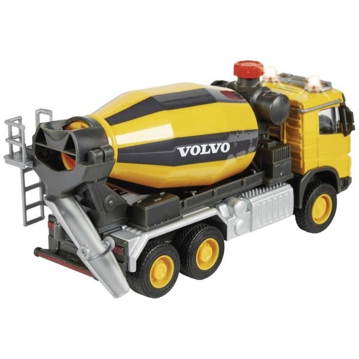 Véhicule de chantier - MAJORETTE - Camion toupie Volvo - 19 cm - Sons et Lumieres - Mixte