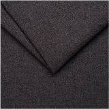 Canapé fixe - 3 places - MALTE - Tissu Anthracite - 187 x 97 x 73 cm - HEXAGONE