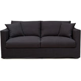 CanapÈ convertible - 3 places - MALTE - Tissu Gris Anthracite - 187 x 97 x 86 cm - HEXAGONE