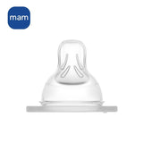 MAM Accessoires pour Biberons Tétine Silicone +0m Débit 1 Lent 2 unités